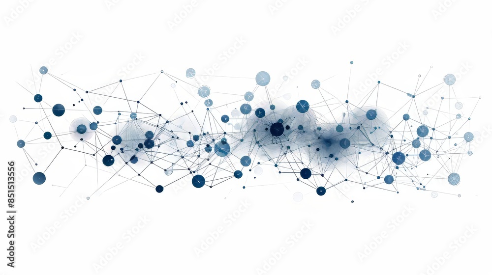 Abstract Blue Network Connection Abstract Blue Network Connection