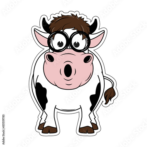 cute cow cartoon