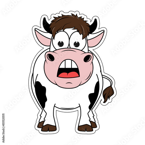 cute cow cartoon