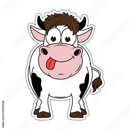 cute cow cartoon