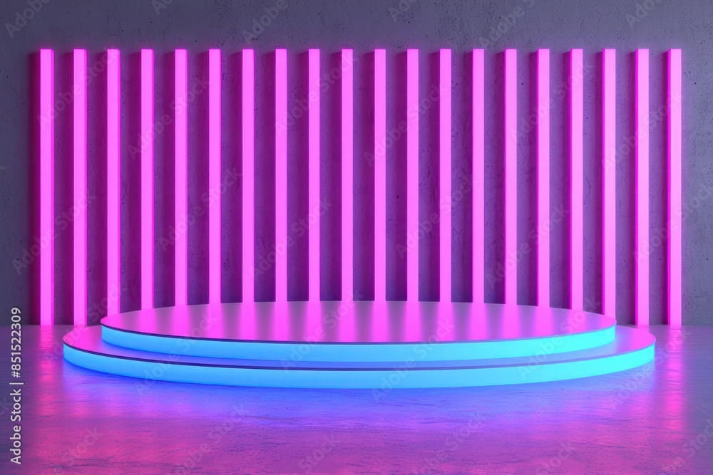 Neon background lighting purple architecture Neon background lighting purple architecture