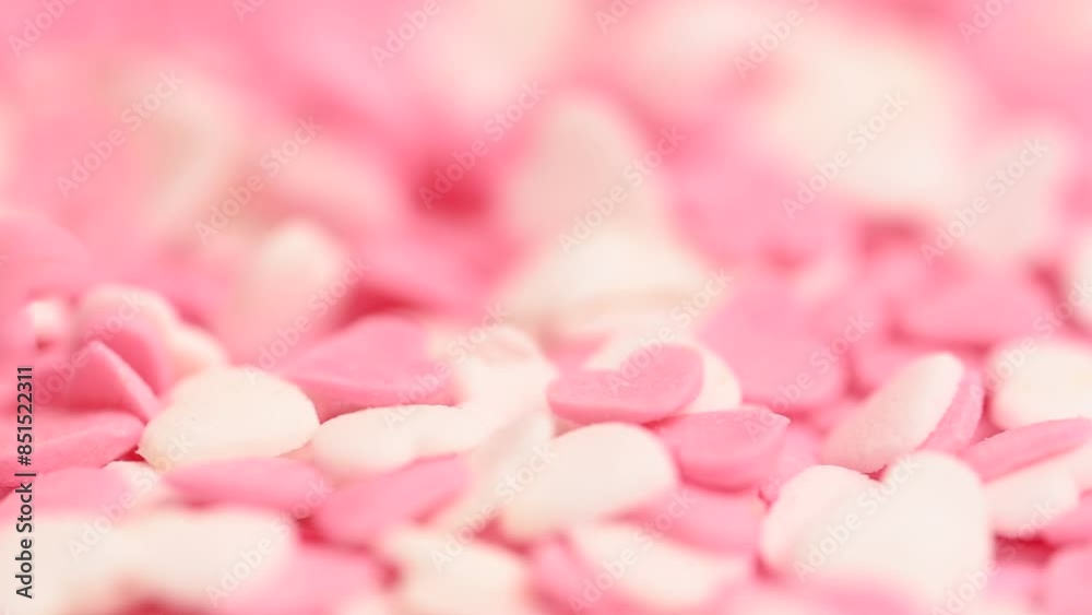 sugar little hearts close up sugar little hearts close up