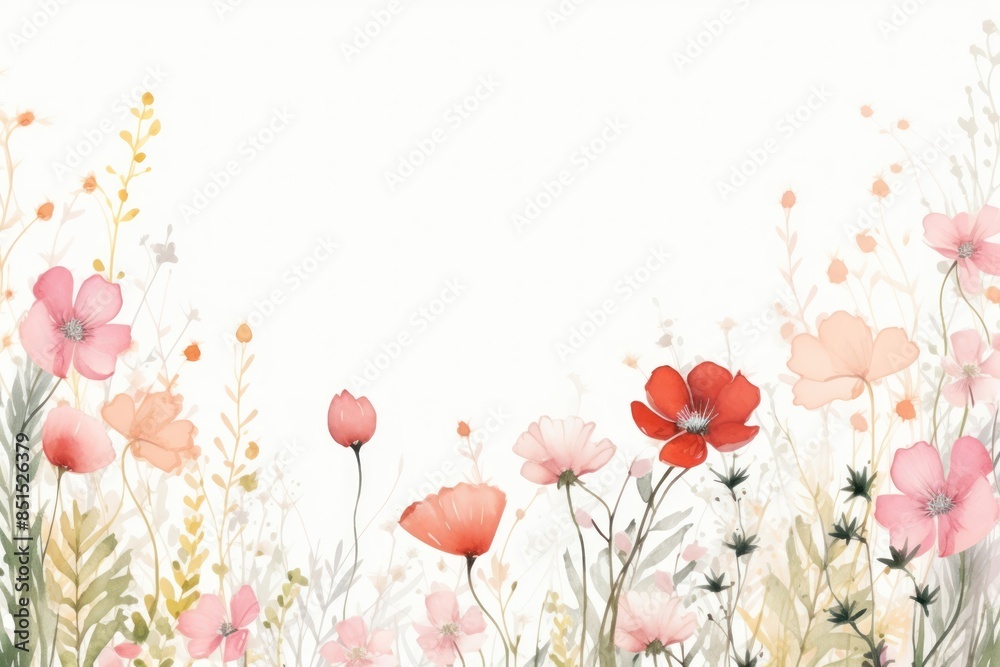 Spring and summer flower backgrounds pattern