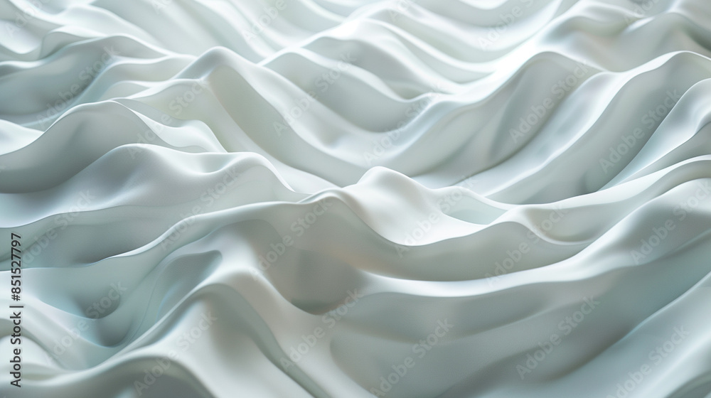 Obraz premium abstract wallpaper, soft flowing fabric waves, fluid motion, pastel gradient, wide