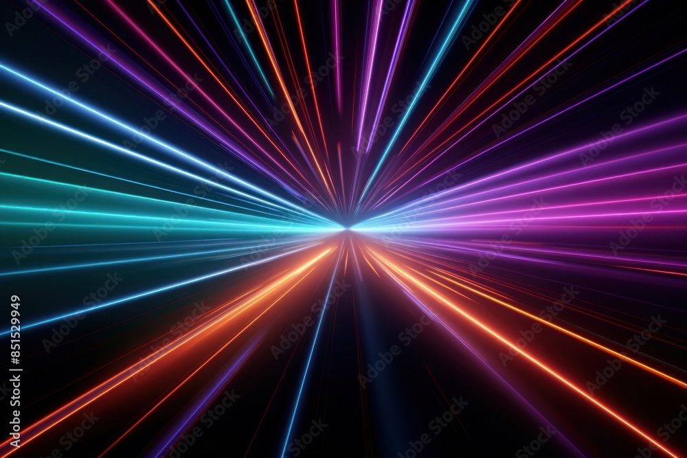 Abstract warping effect, black background Abstract warping effect, black background