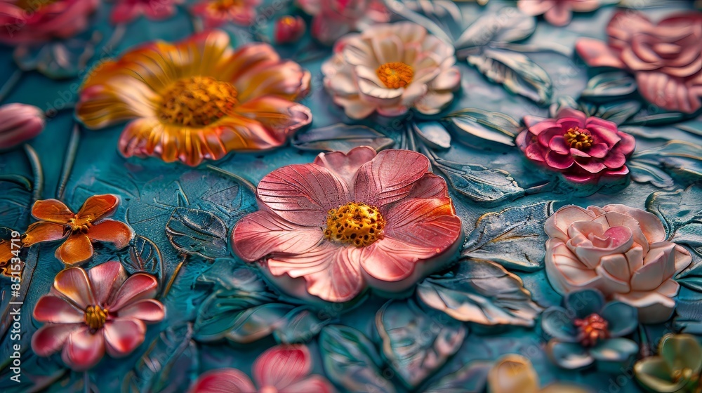 Floral Relief Sculpture Floral Relief Sculpture