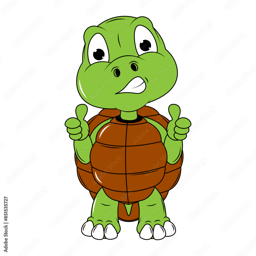 Fototapeta premium cute turtle animal cartoon