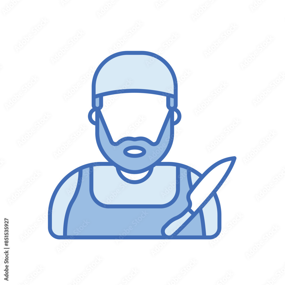 Butcher vector icon Butcher vector icon