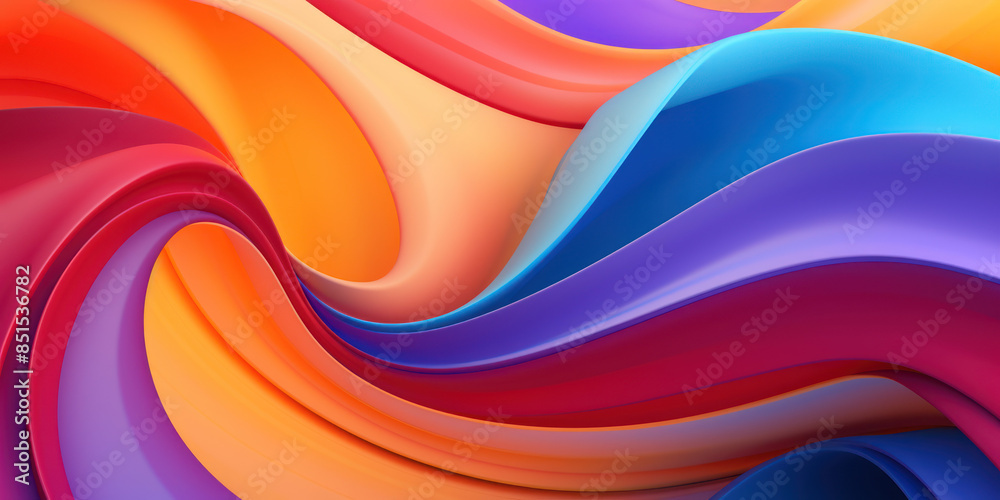 Fototapeta premium Pantone Color Abstraction Vibrant and Harmonious Abstract Background