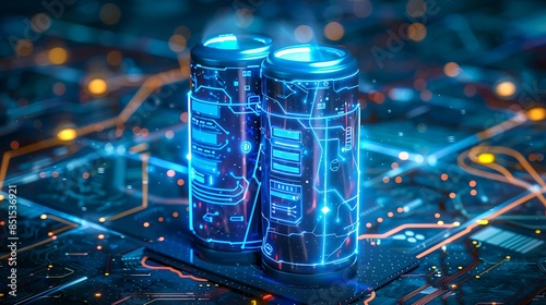 Technical image of the battery industry