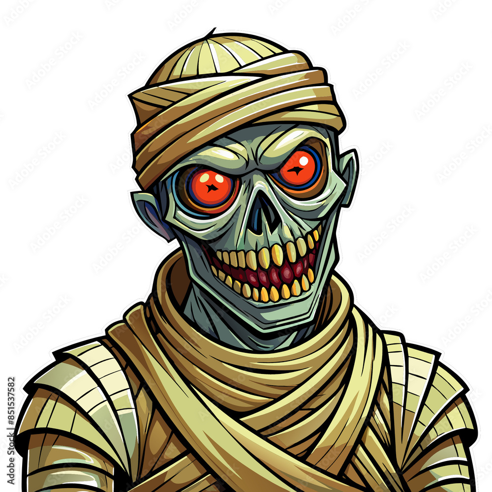 Fototapeta premium cartoon, illustration, vector, zombie, character, fun, art, animal, drawing, pirate, halloween, boy, warrior, clown, smile, child, hat, mummy, funny, monster, robot