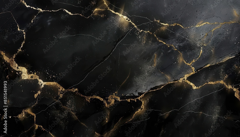 black marble texture with gold veins and white streaks luxurious ...