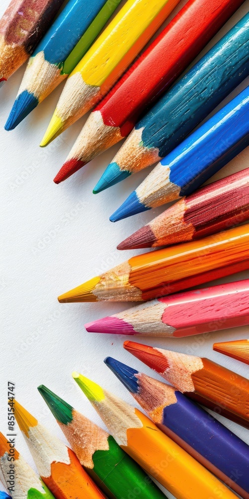Homework assignments with vibrant borders against a white backdrop stand out beautifully. Homework assignments with vibrant borders against a white backdrop stand out beautifully.