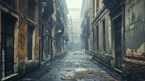 Empty streets echoing with the ghosts of a lost civilization