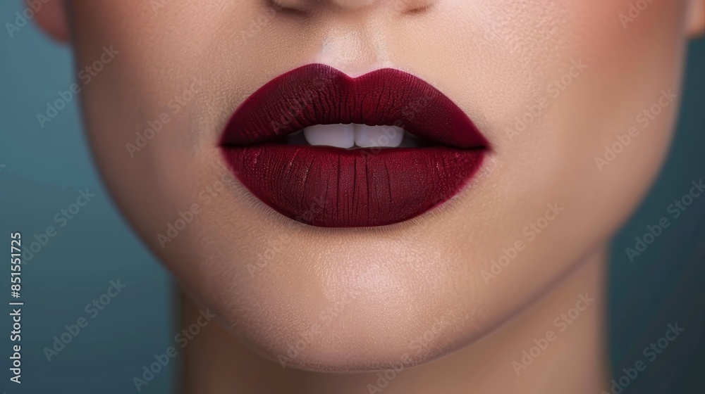 Close Up Of Red Lips Close Up Of Red Lips