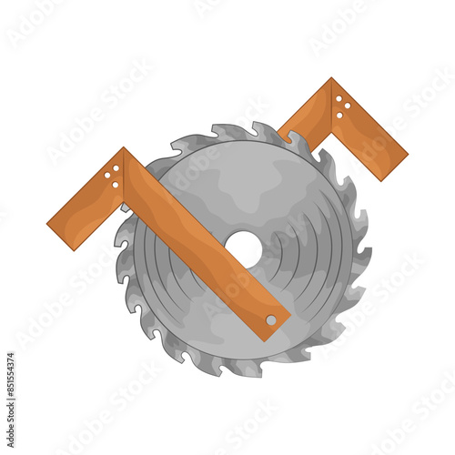 Illustration of circular saw 