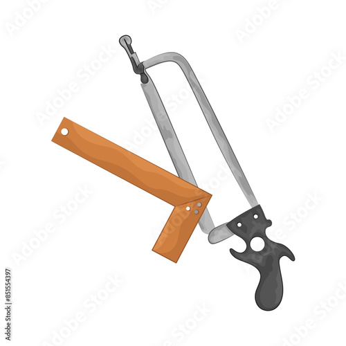 Illustration of hacksaw 