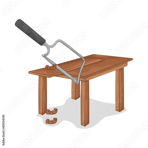 Illustration of hacksaw