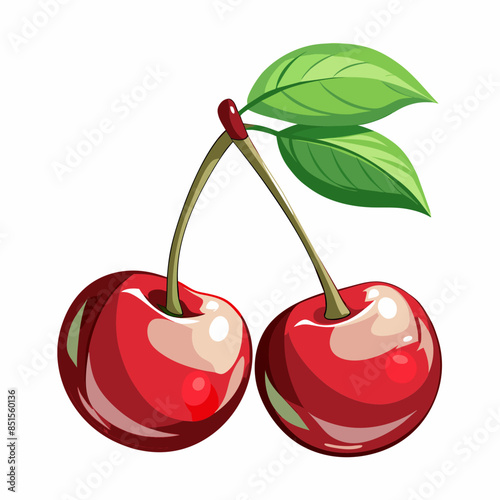 illustration of a cherry