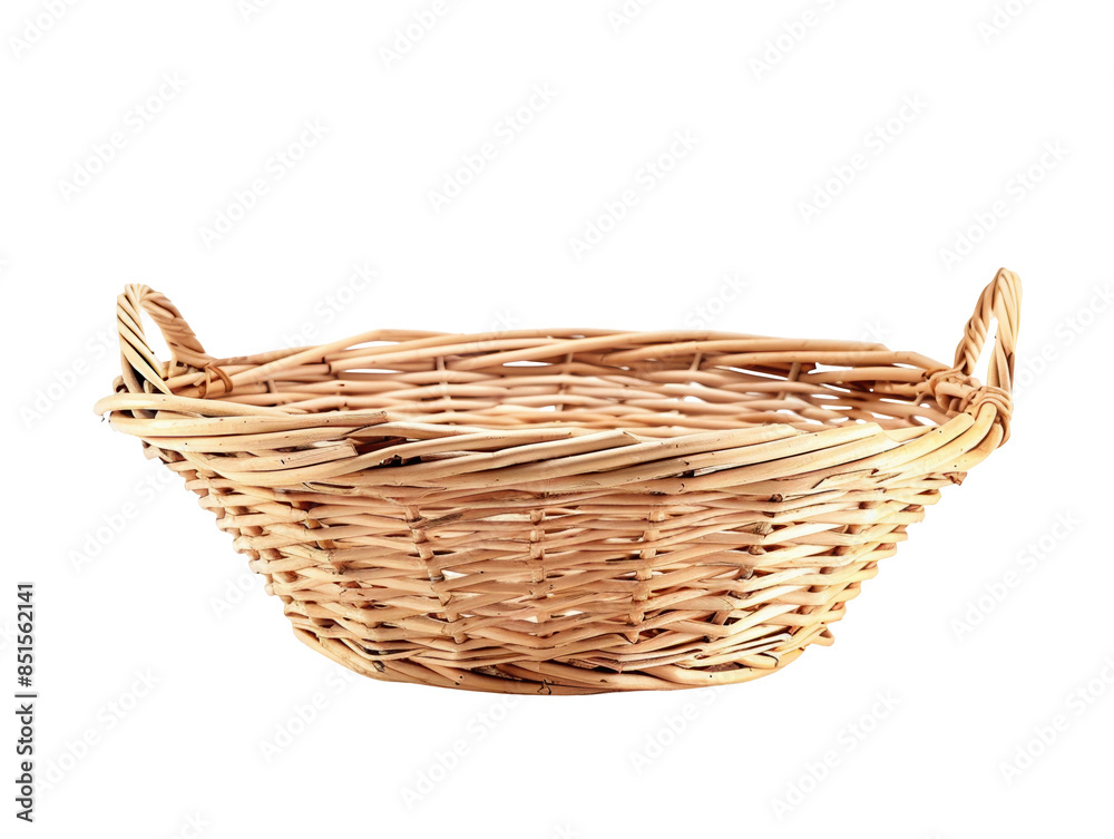 Fototapeta premium A basket is sitting on a white background