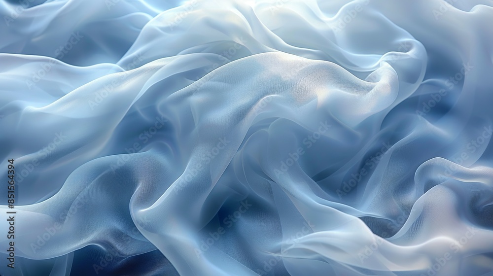 Obraz premium Ethereal wisps of mist draped in shades of silver and slate, evoking a sense of otherworldly beauty. Abstract Backgrounds Illustration, Minimalism,