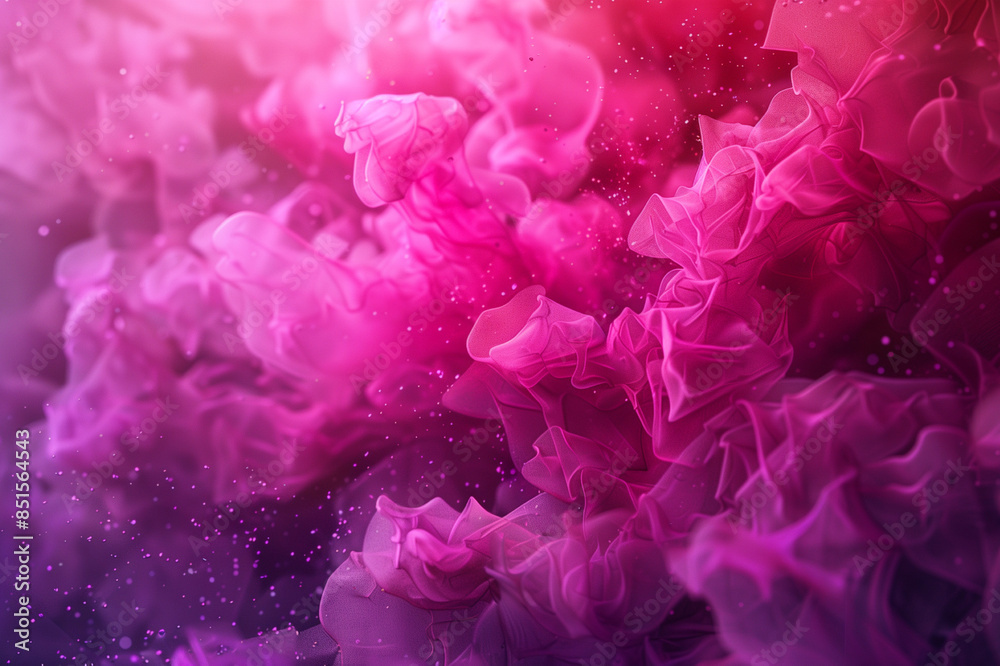 abstract wallpaper, vibrant pink abstract fabric with delicate folds, ethereal and dreamy, monitor