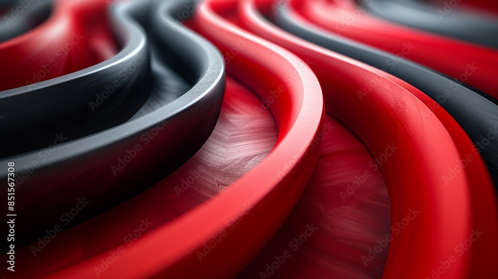 Dynamic swirls of crimson and charcoal, suggesting movement and energy within the composition. Abstract Backgrounds Illustration, Minimalism, Dynamic swirls of crimson and charcoal, suggesting movement and energy within the composition. Abstract Backgrounds Illustration, Minimalism,