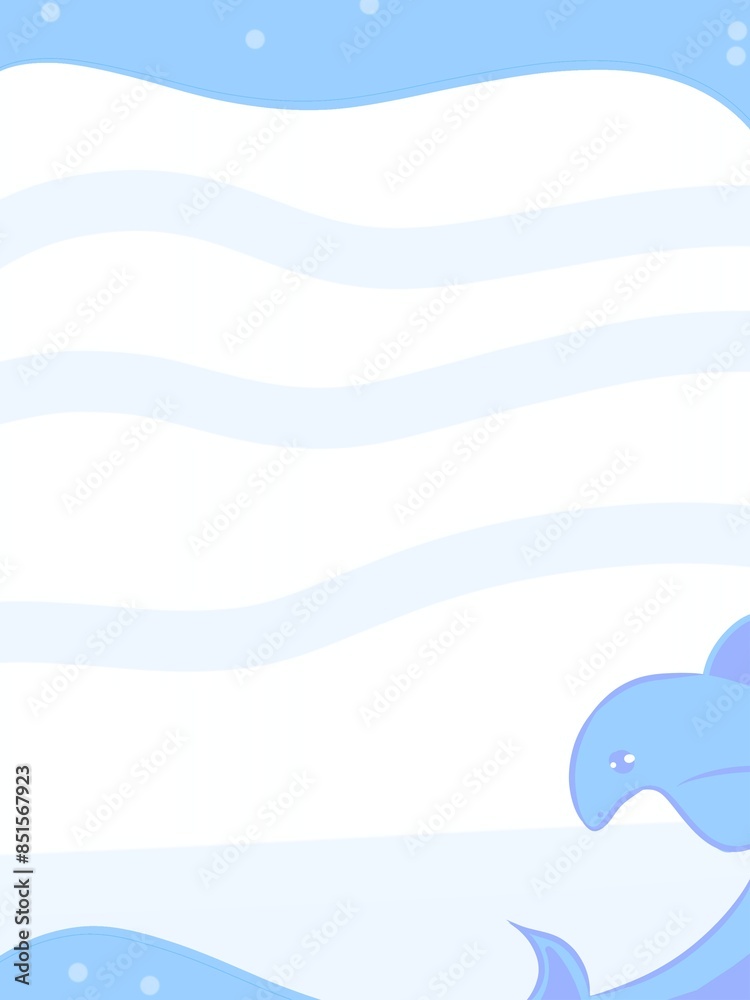 Fototapeta premium Dolphin Swimming In The Sea