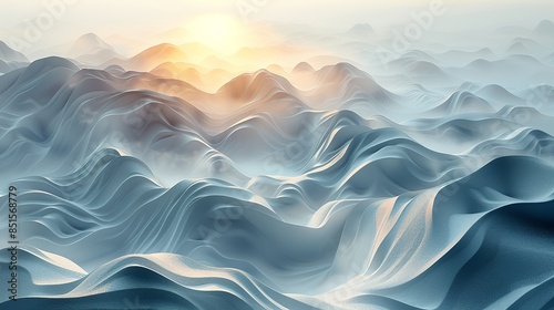 Layers of misty grey and silver, suggesting a hazy, dreamlike atmosphere. Abstract Backgrounds Illustration, Minimalism,