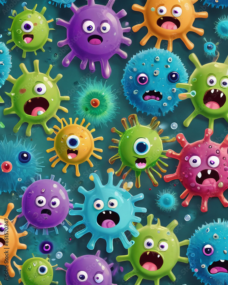 Germs / Viruses Close-up Germs / Viruses Close-up
