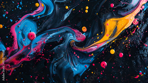 abstract background with vibrant colors resembling a gasoline spill, a vibrant and colourful abstract painting, reimagined and inspired by the excavation marble oil on canvas style of llewellyn xavier photo