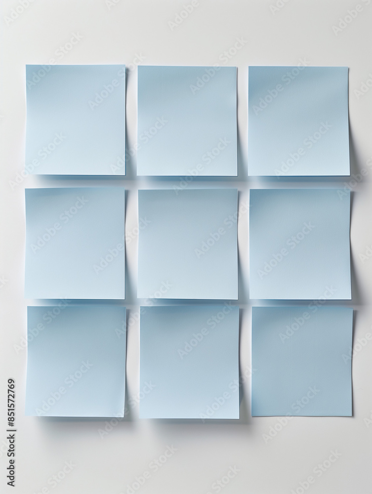 Obraz premium post-it with a light shadow isolated on a white backgroud hp realistic