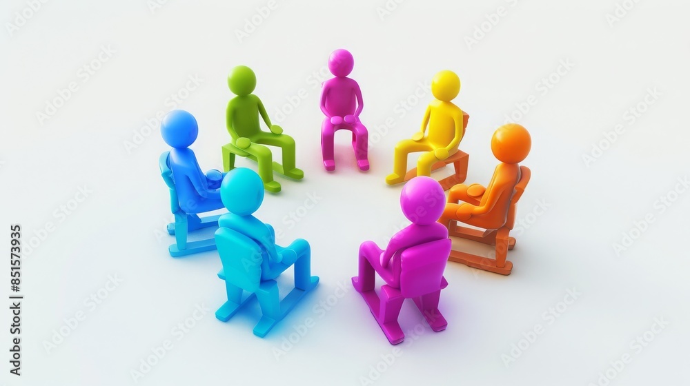 3d business meeting illustration isolated on white background 3d business meeting illustration isolated on white background