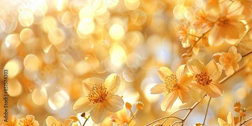 Golden Blooms in the Sun's Embrace