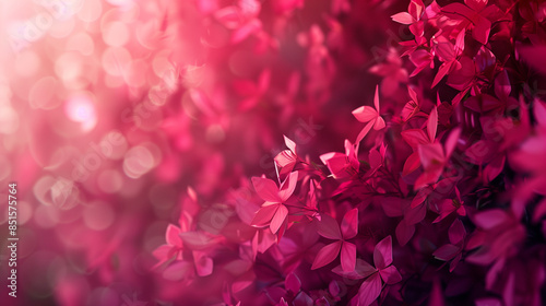 abstract wallpaper, pink floral bokeh with delicate petals, soft focus and dreamy, vibrant nature, wide