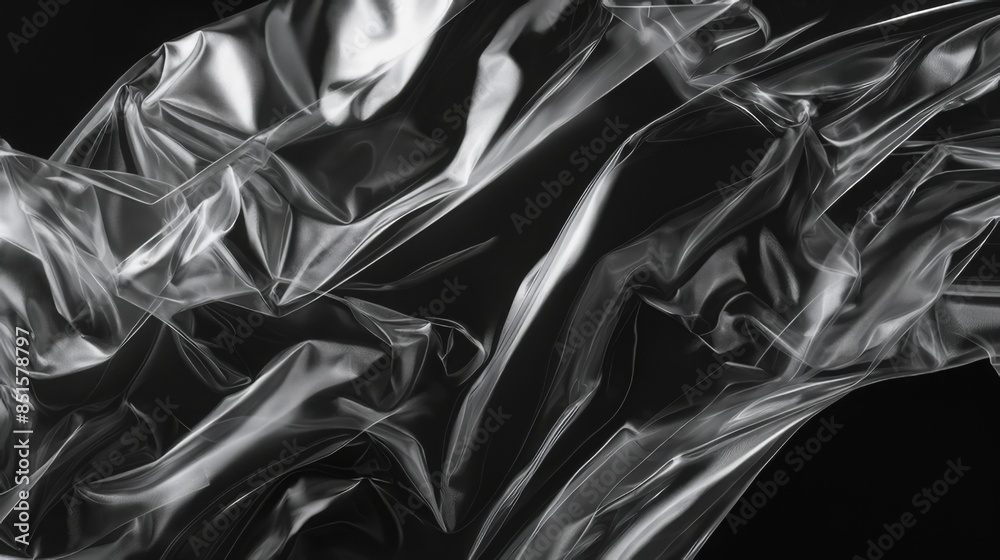 Plastic wrap texture background. Photo overlay effect. Wrinkled transparent black plastic wrap. Clean blank texture overlay effect mock-up template. Plastic wrap texture background. Photo overlay effect. Wrinkled transparent black plastic wrap. Clean blank texture overlay effect mock-up template.