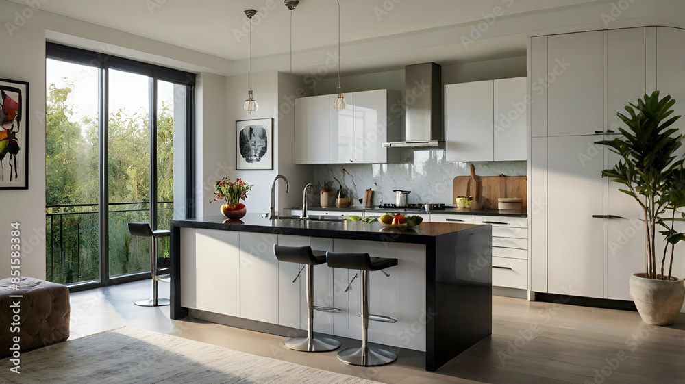 Fototapeta premium modern kitchen interior