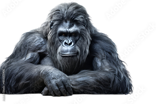 Blackened Ape Color Isolated on Transparent Background PNG Format © Artimas 