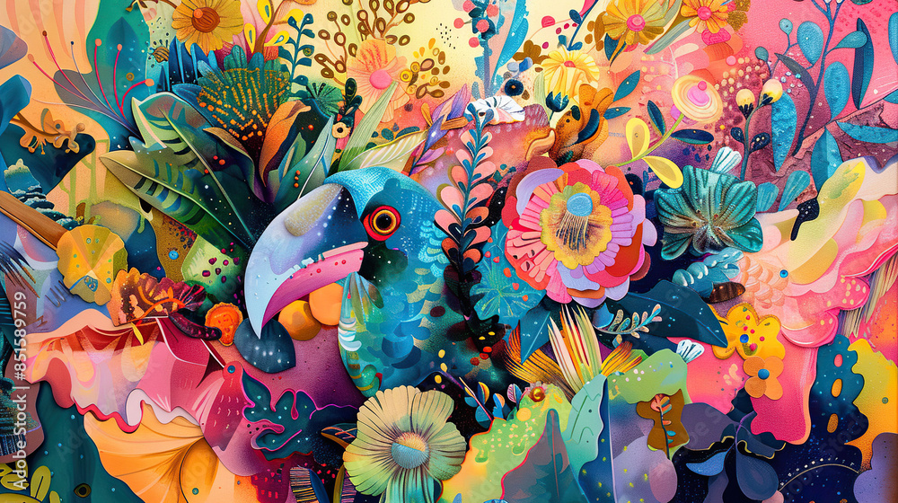 Vivid Fauna in a bright Habitat Vivid Fauna in a bright Habitat