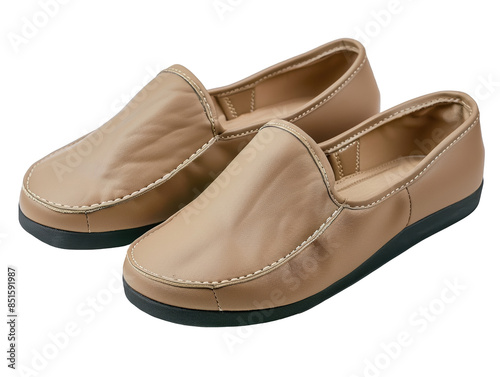 Wallpaper Mural A pair of tan shoes with black soles Torontodigital.ca