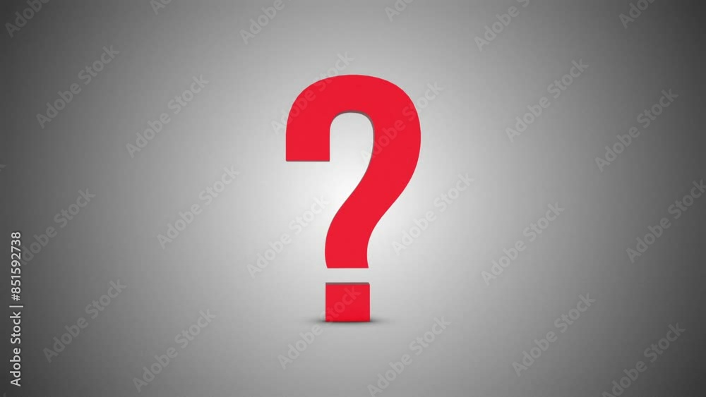 3D Question Mark Icon Rotating with Seamless Loop. Question Mark. 4K 3D Question Mark Icon Rotating with Seamless Loop. Question Mark. 4K