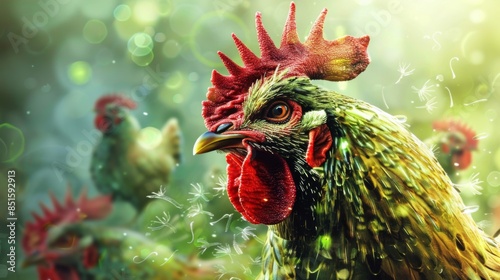 Wallpaper Mural Chicken farm poultry bird flu avian virus health food risk warning Torontodigital.ca
