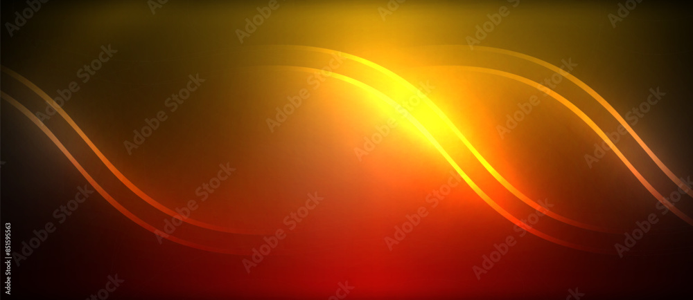 Neon glowing circle rays, light round lines in the dark, planet style neon wave lines. Energetic electric concept design for wallpaper, banner, background Neon glowing circle rays, light round lines in the dark, planet style neon wave lines. Energetic electric concept design for wallpaper, banner, background