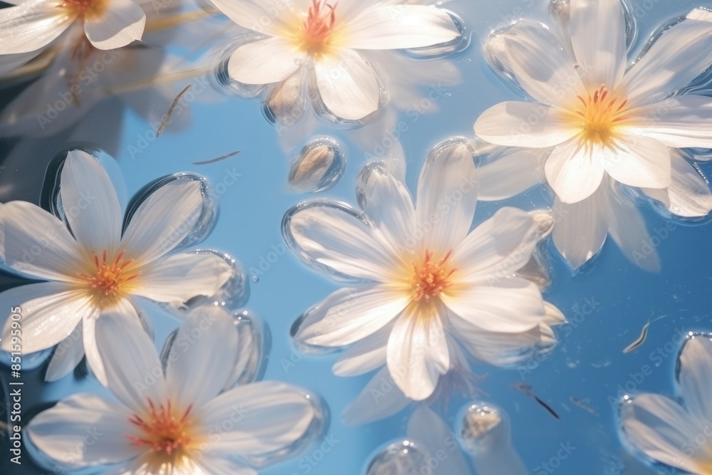 Fototapeta premium Flower backgrounds outdoors blossom.