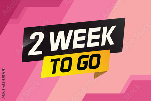 2 week to go word concept vector illustration and 3d style for use landing page, template, ui, web, mobile app, poster, banner, flyer, background, gift card, coupon

