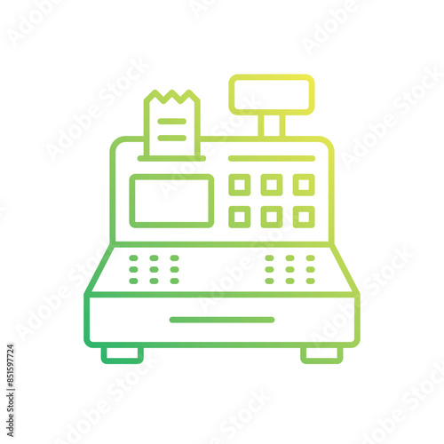 Cashier Machine vector icon