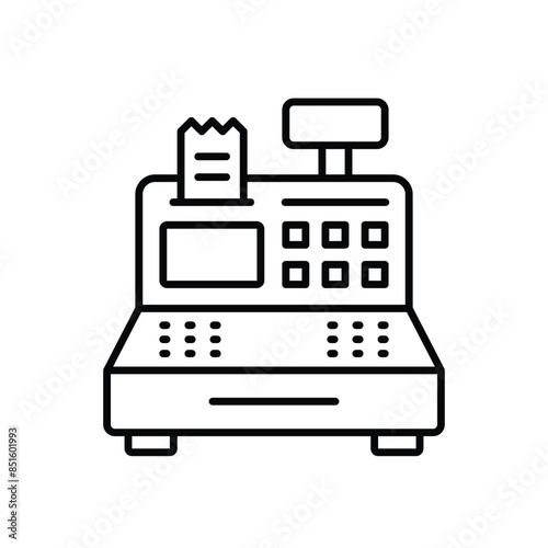 Cashier Machine vector icon