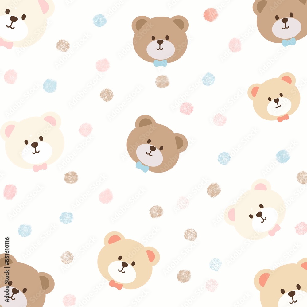 seamless pattern with teddy bears seamless pattern with teddy bears
