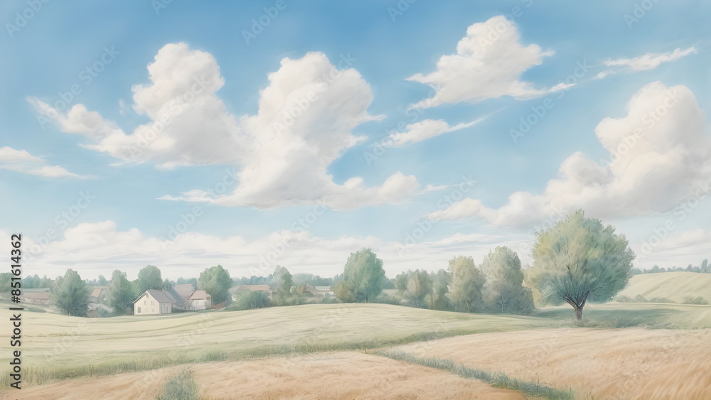 rural town in summer rural town in summer