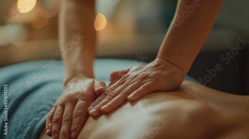 A relaxing full-body massage therapy session to relieve stress and promote wellness in a tranquil spa setting.